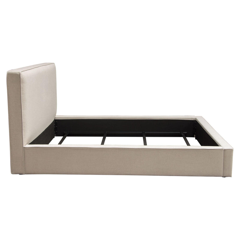 Cloud 43" Low Profile Queen Bed in Sand Fabric by Diamond Sofa - R&R Furniture Gallery (Fountain Valley, CA)
