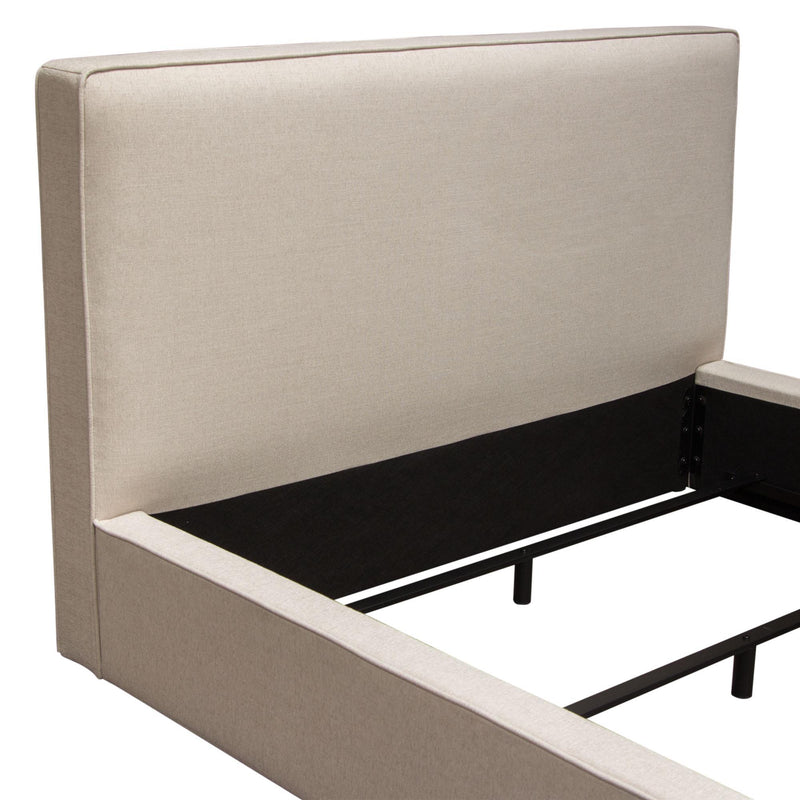 Cloud 43" Low Profile Queen Bed in Sand Fabric by Diamond Sofa - R&R Furniture Gallery (Fountain Valley, CA)