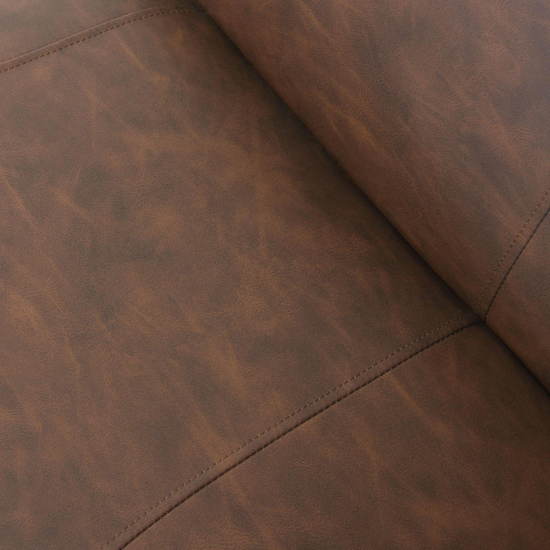 Jordan Armless Accent Chair in Chocolate Leatherette with Chrome Metal Base by Diamond Sofa - R&R Furniture Gallery (Fountain Valley, CA)