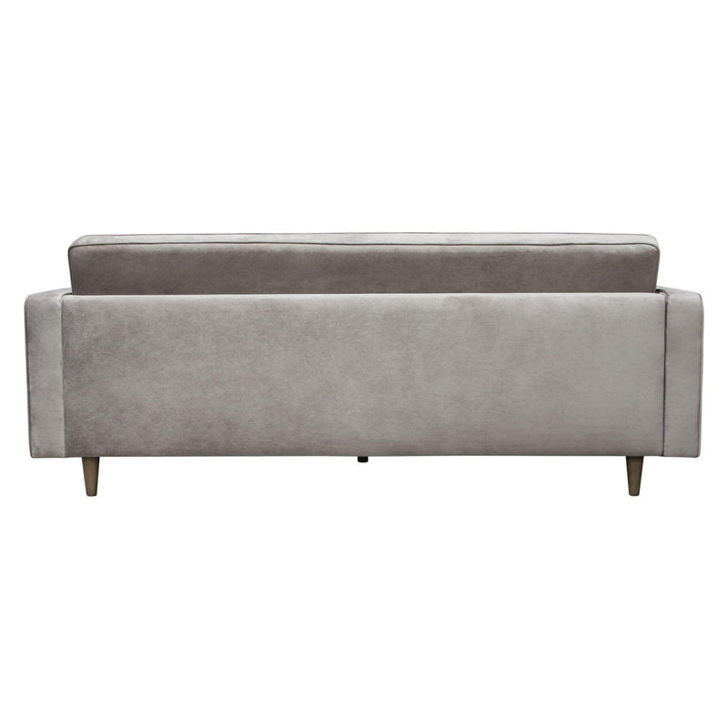 Juniper Tufted Sofa in Champagne Grey Velvet with (2) Bolster Pillows by Diamond Sofa - R&R Furniture Gallery (Fountain Valley, CA)
