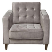 Juniper Tufted Chair in Champagne Grey Velvet by Diamond Sofa - R&R Furniture Gallery (Fountain Valley, CA)