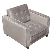 Juniper Tufted Chair in Champagne Grey Velvet by Diamond Sofa - R&R Furniture Gallery (Fountain Valley, CA)