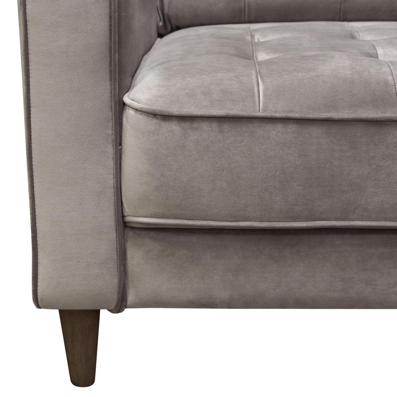 Juniper Tufted Chair in Champagne Grey Velvet by Diamond Sofa - R&R Furniture Gallery (Fountain Valley, CA)