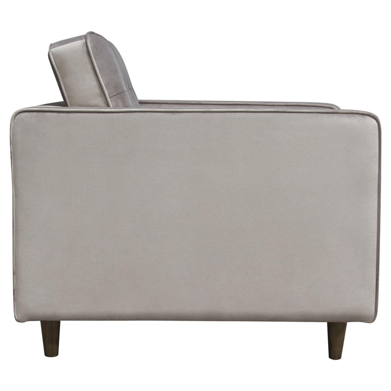 Juniper Tufted Chair in Champagne Grey Velvet by Diamond Sofa - R&R Furniture Gallery (Fountain Valley, CA)