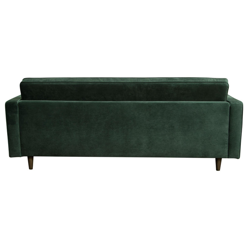Juniper Tufted Sofa in Hunter Green Velvet with (2) Bolster Pillows by Diamond Sofa - R&R Furniture Gallery (Fountain Valley, CA)