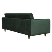 Juniper Tufted Sofa in Hunter Green Velvet with (2) Bolster Pillows by Diamond Sofa - R&R Furniture Gallery (Fountain Valley, CA)