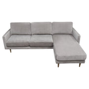 Kelsey Reversible Chaise Sectional in Grey Fabric by Diamond Sofa - R&R Furniture Gallery (Fountain Valley, CA)