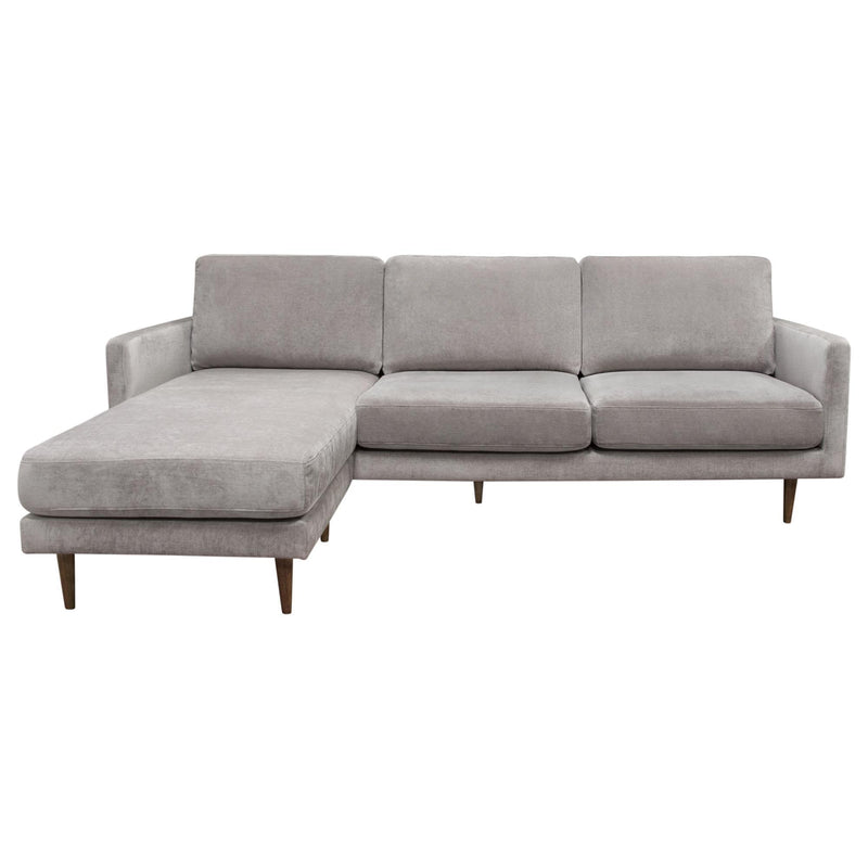 Kelsey Reversible Chaise Sectional in Grey Fabric by Diamond Sofa - R&R Furniture Gallery (Fountain Valley, CA)