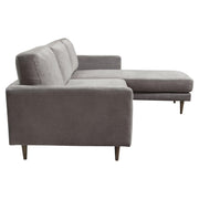 Kelsey Reversible Chaise Sectional in Grey Fabric by Diamond Sofa - R&R Furniture Gallery (Fountain Valley, CA)