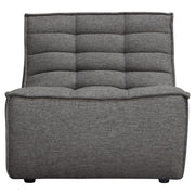 Marshall 3PC Corner Modular Sectional w/ Scooped Seat in Grey Fabric by Diamond Sofa - R&R Furniture Gallery (Fountain Valley, CA)