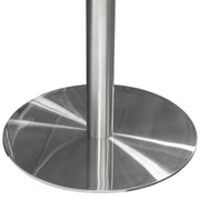 Stella 36" Round Dining Table w/ Faux Marble Top and Brushed Silver Metal Base by Diamond Sofa - R&R Furniture Gallery (Fountain Valley, CA)
