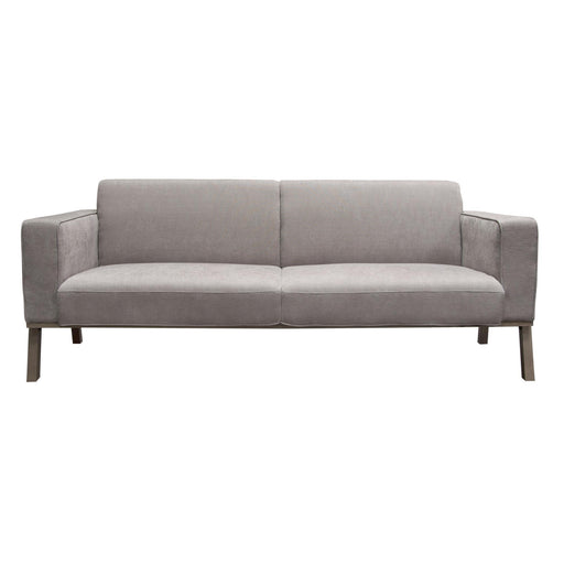 Blair Sofa in Grey Fabric with Curved Wood Leg Detail by Diamond Sofa - R&R Furniture Gallery (Fountain Valley, CA)