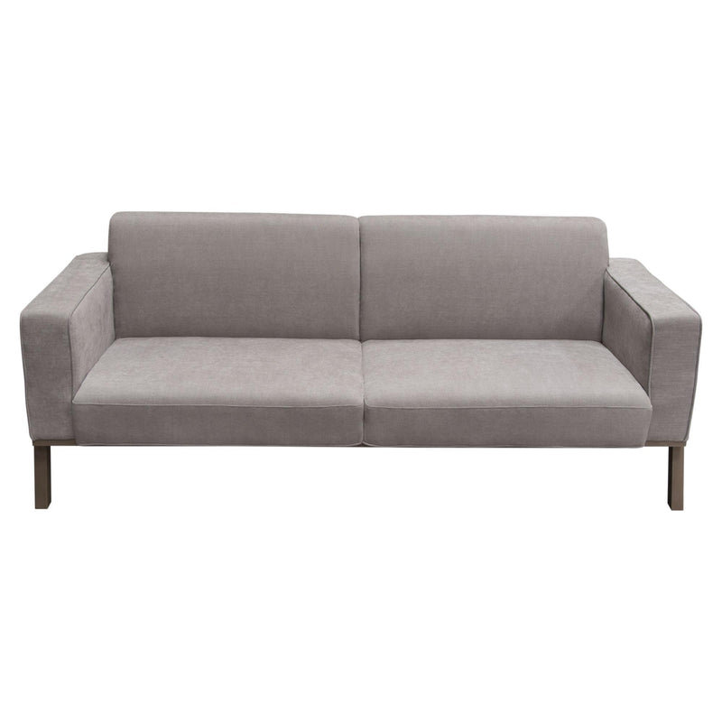 Blair Sofa in Grey Fabric with Curved Wood Leg Detail by Diamond Sofa - R&R Furniture Gallery (Fountain Valley, CA)