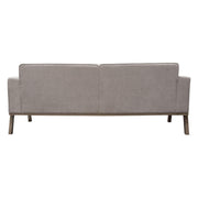 Blair Sofa in Grey Fabric with Curved Wood Leg Detail by Diamond Sofa - R&R Furniture Gallery (Fountain Valley, CA)