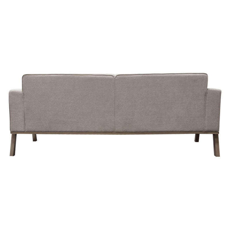 Blair Sofa in Grey Fabric with Curved Wood Leg Detail by Diamond Sofa - R&R Furniture Gallery (Fountain Valley, CA)