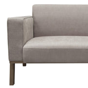 Blair Sofa in Grey Fabric with Curved Wood Leg Detail by Diamond Sofa - R&R Furniture Gallery (Fountain Valley, CA)