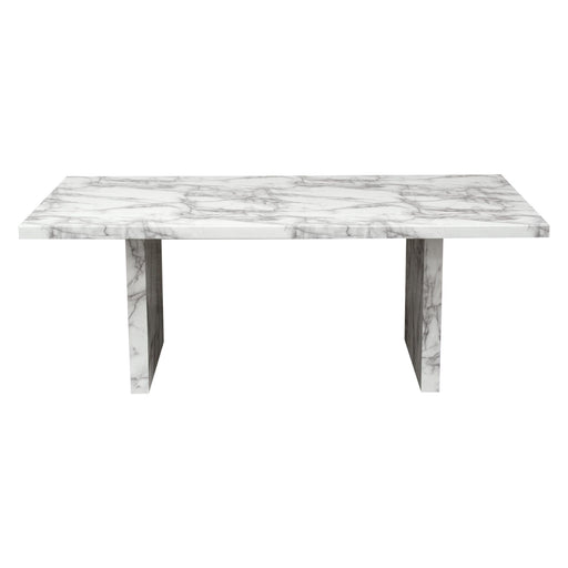 Icon Faux Marble Rectangular Dining Table by Diamond Sofa - R&R Furniture Gallery (Fountain Valley, CA)