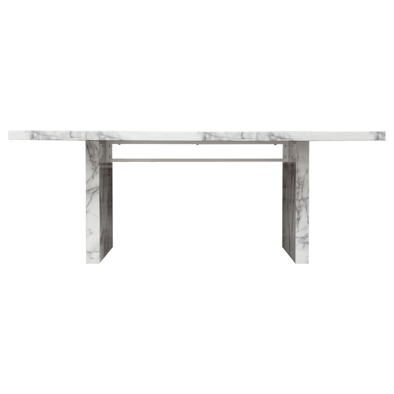 Icon Faux Marble Rectangular Dining Table by Diamond Sofa - R&R Furniture Gallery (Fountain Valley, CA)
