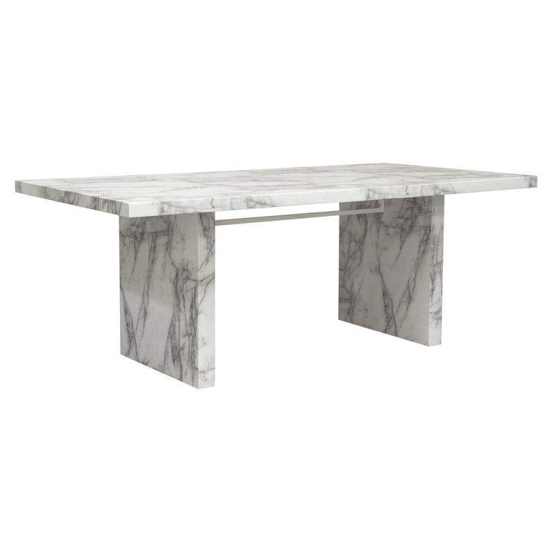 Icon Faux Marble Rectangular Dining Table by Diamond Sofa - R&R Furniture Gallery (Fountain Valley, CA)