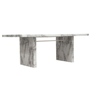 Icon Faux Marble Rectangular Dining Table by Diamond Sofa - R&R Furniture Gallery (Fountain Valley, CA)