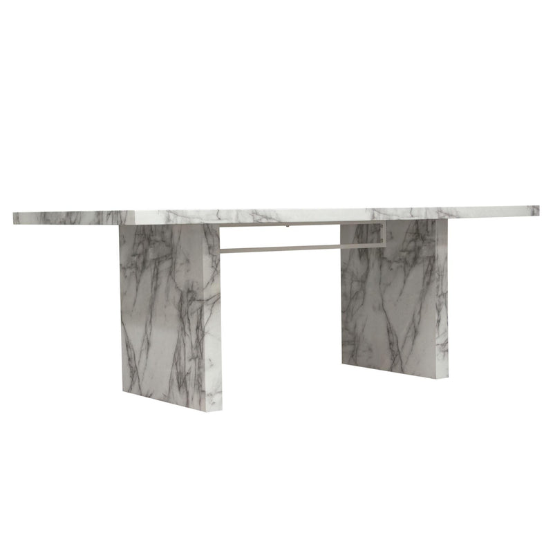 Icon Faux Marble Rectangular Dining Table by Diamond Sofa - R&R Furniture Gallery (Fountain Valley, CA)