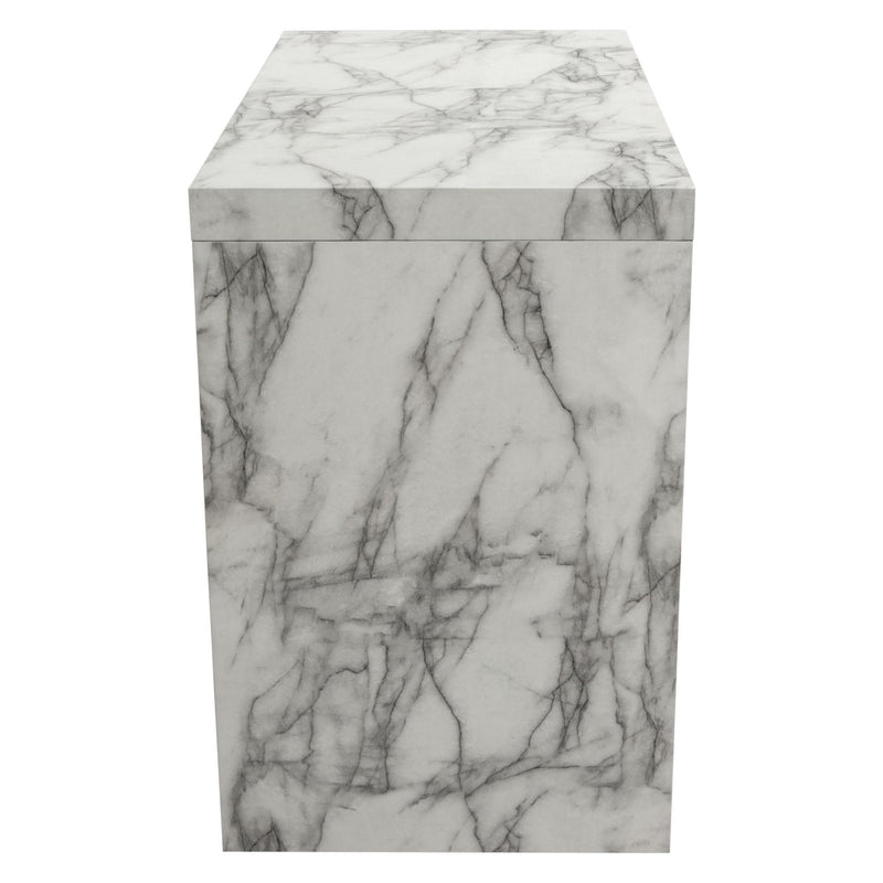 Icon Faux Marble Waterfall Bar Height Table by Diamond Sofa - R&R Furniture Gallery (Fountain Valley, CA)