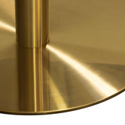 Stella 36" Round Bar Height Table w/ Faux Marble Top and Brushed Gold Metal Base by Diamond Sofa - R&R Furniture Gallery (Fountain Valley, CA)