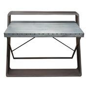 Barclay Zinc Top Writing Desk w/ Mango Wood & Iron Base by Diamond Sofa - R&R Furniture Gallery (Fountain Valley, CA)