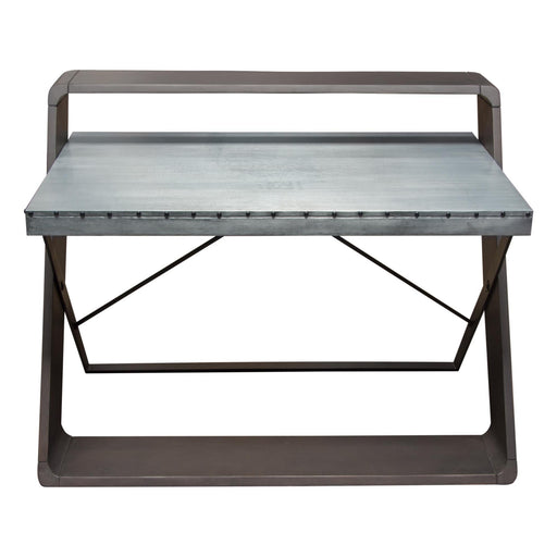 Barclay Zinc Top Writing Desk w/ Mango Wood & Iron Base by Diamond Sofa - R&R Furniture Gallery (Fountain Valley, CA)