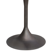 Beckham 30" Round Dining Table w/ Solid Mango Wood Top in Grey Finish w/ Gun Metal Base by Diamond Sofa - R&R Furniture Gallery (Fountain Valley, CA)