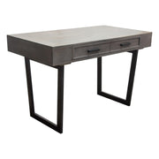 Hammond 2-Drawer Writing Desk in Solid Mango Wood Grey Finish & Black Iron Legs by Diamond Sofa - R&R Furniture Gallery (Fountain Valley, CA)