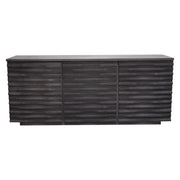 Bastille 69" 3-Door Solid Acacia Wood Sideboard in Smoke Grey Finish by Diamond Sofa - R&R Furniture Gallery (Fountain Valley, CA)