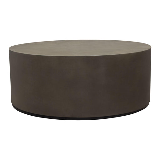 Montage Round Natural Cement Cocktail Table by Diamond Sofa - R&R Furniture Gallery (Fountain Valley, CA)