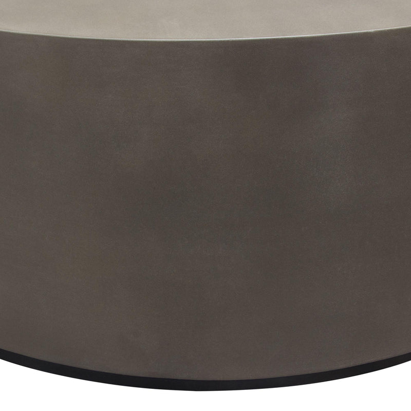 Montage Round Natural Cement Cocktail Table by Diamond Sofa - R&R Furniture Gallery (Fountain Valley, CA)