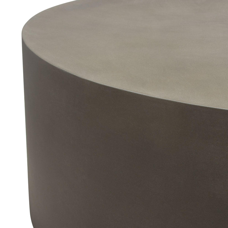 Montage Round Natural Cement Cocktail Table by Diamond Sofa - R&R Furniture Gallery (Fountain Valley, CA)