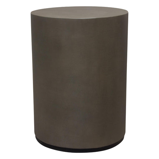 Montage Round Natural Cement End Table by Diamond Sofa - R&R Furniture Gallery (Fountain Valley, CA)