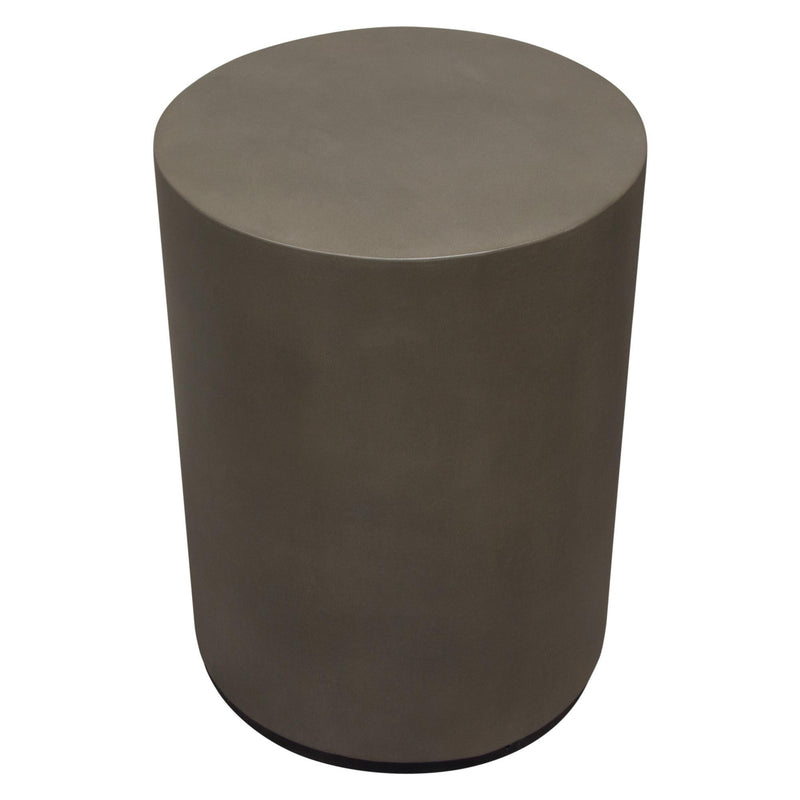 Montage Round Natural Cement End Table by Diamond Sofa - R&R Furniture Gallery (Fountain Valley, CA)