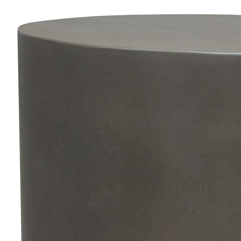 Montage Round Natural Cement End Table by Diamond Sofa - R&R Furniture Gallery (Fountain Valley, CA)
