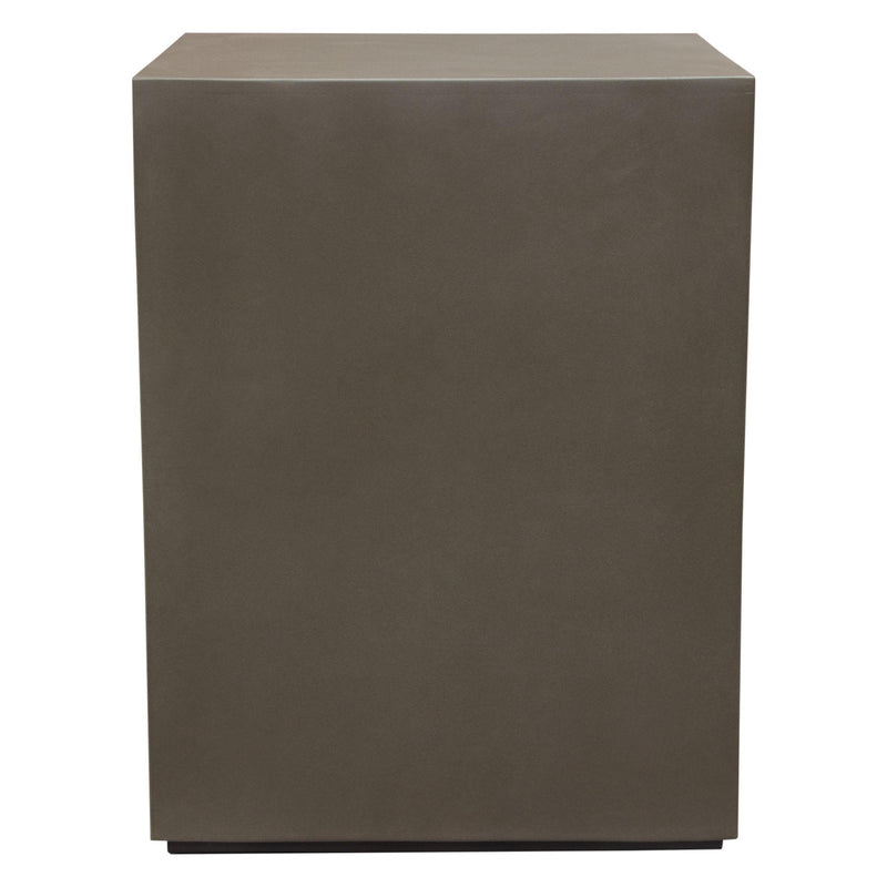 Montage Square Natural Cement End Table by Diamond Sofa - R&R Furniture Gallery (Fountain Valley, CA)