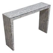 Mosaic Console Table w/ Bone Inlay in Linear Pattern by Diamond Sofa - R&R Furniture Gallery (Fountain Valley, CA)