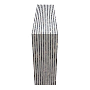 Mosaic Console Table w/ Bone Inlay in Linear Pattern by Diamond Sofa - R&R Furniture Gallery (Fountain Valley, CA)