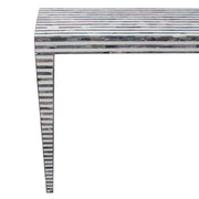 Mosaic Console Table w/ Bone Inlay in Linear Pattern by Diamond Sofa - R&R Furniture Gallery (Fountain Valley, CA)
