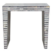Mosaic End Table w/ Bone Inlay in Linear Pattern by Diamond Sofa - R&R Furniture Gallery (Fountain Valley, CA)
