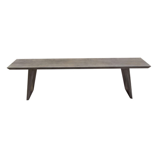 Motion Solid Mango Wood Dining/Accent Bench in Smoke Grey Finish w/ Silver Metal Inlay by Diamond Sofa - R&R Furniture Gallery (Fountain Valley, CA)