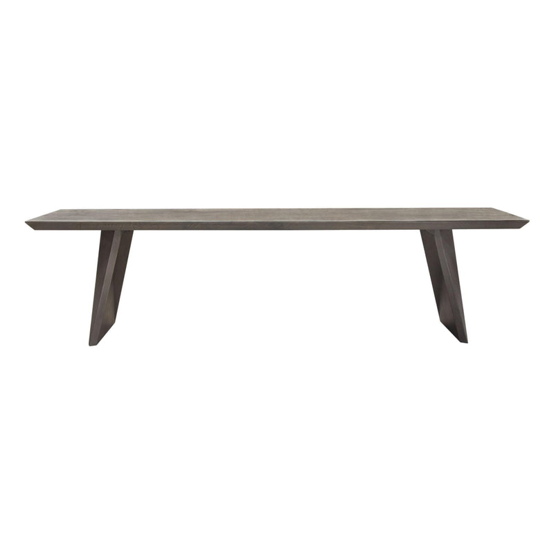 Motion Solid Mango Wood Dining/Accent Bench in Smoke Grey Finish w/ Silver Metal Inlay by Diamond Sofa - R&R Furniture Gallery (Fountain Valley, CA)