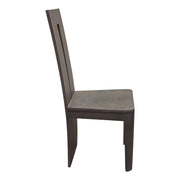 Motion 2-Pack Solid Mango Wood Dining Chair in Smoke Grey Finish w/ Silver Metal Inlay by Diamond Sofa - R&R Furniture Gallery (Fountain Valley, CA)