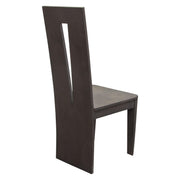 Motion 2-Pack Solid Mango Wood Dining Chair in Smoke Grey Finish w/ Silver Metal Inlay by Diamond Sofa - R&R Furniture Gallery (Fountain Valley, CA)