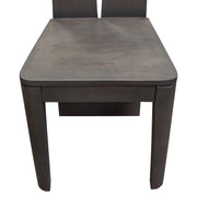 Motion 2-Pack Solid Mango Wood Dining Chair in Smoke Grey Finish w/ Silver Metal Inlay by Diamond Sofa - R&R Furniture Gallery (Fountain Valley, CA)