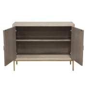Prisma 2-Door Accent Cabinet w/ Dyed Bone Inlay Sunburst w/ Brass Legs by Diamond Sofa - R&R Furniture Gallery (Fountain Valley, CA)