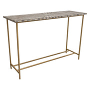 Prisma Console Table w/ Dyed Bone Inlay Sunburst Top & Brass Legs by Diamond Sofa - R&R Furniture Gallery (Fountain Valley, CA)